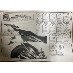 Telaio originale Givi Y336 per piastra portapacchi Yamaha TDM 850