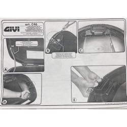 Cover Bauletto nuova originale Givi C46N per V46 diversi colori
