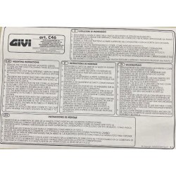 Cover Bauletto nuova originale Givi C46N per V46 diversi colori