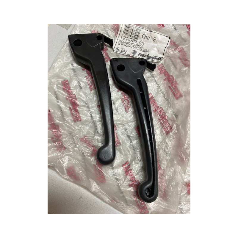 Comando coppia DX e SX leva nuda in plastica originale Malaguti New Dribbling 50