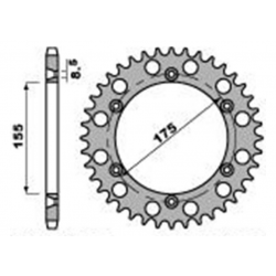 Corona in ergal per Cagiva WMX 250