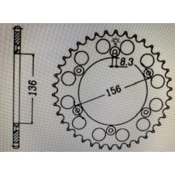 Corona in ergal Yamaha 125 TDR
