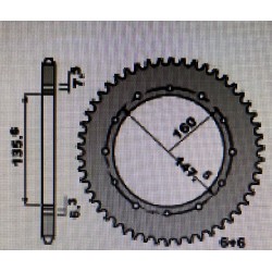 Corona in ergal Fantic Rider 125 (LC)
