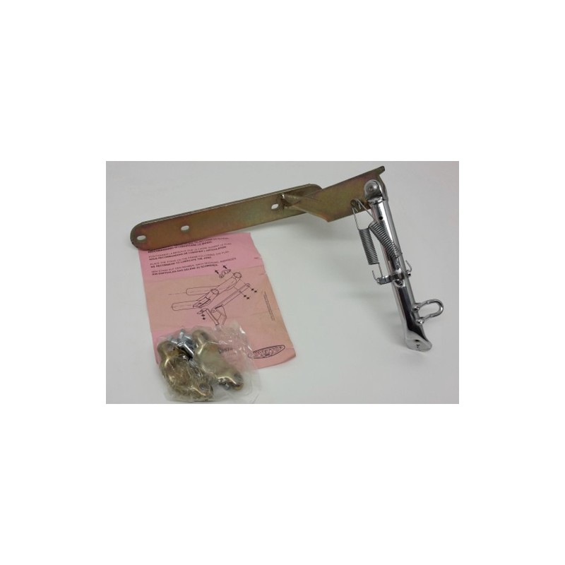 CAVALLETTO LATERALE CROMATO COMPLETO MBK OVETTO 50/ YAMAHA NEO'S 50