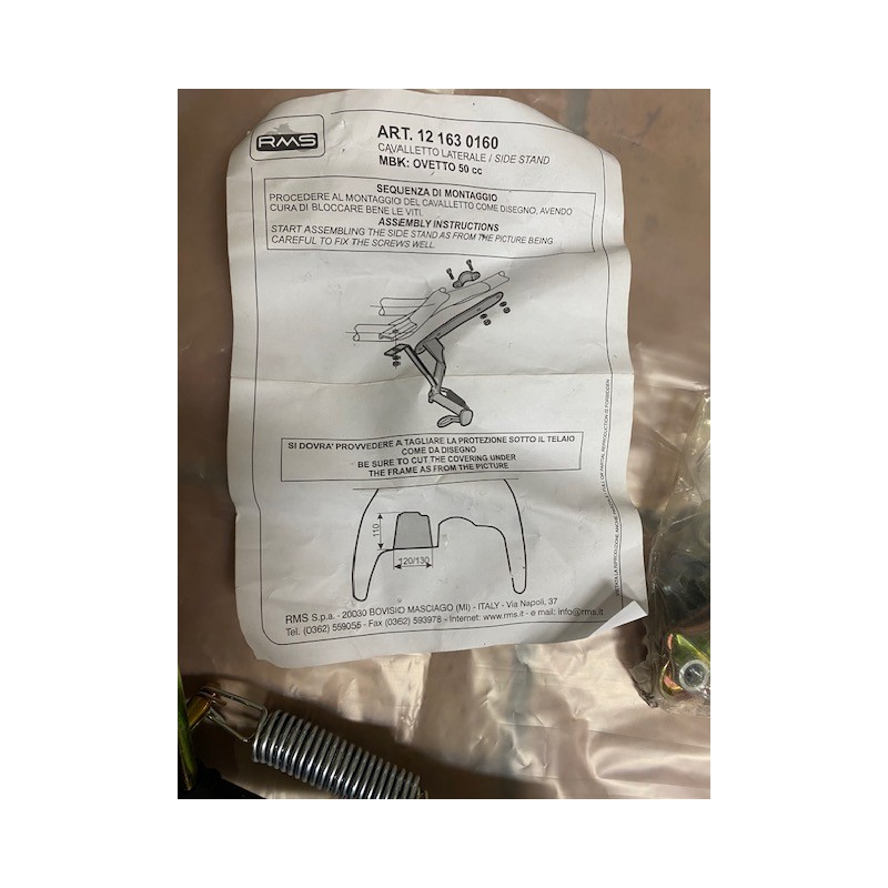 Cavalletto latterale nuovo originale RMS 121630160 per Ovetto 50 e NEO'S 50