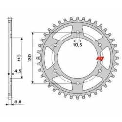Corona Yamaha Fazer S2 FZ6 passo 530