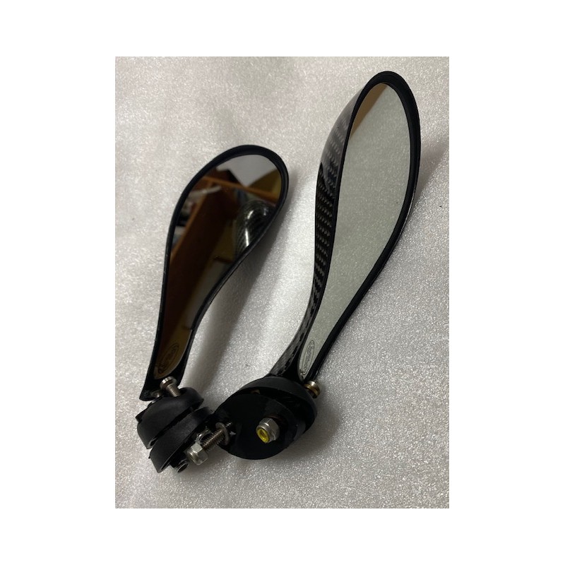 Specchi specchietti a goccia vero carbonio Lightech per moto tipo R1/R6
