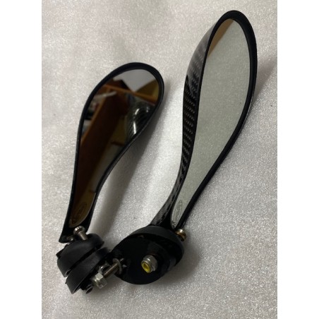 Specchi specchietti a goccia vero carbonio Lightech per moto tipo R1/R6