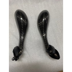 Specchi specchietti a goccia vero carbonio Lightech per moto tipo R1/R6