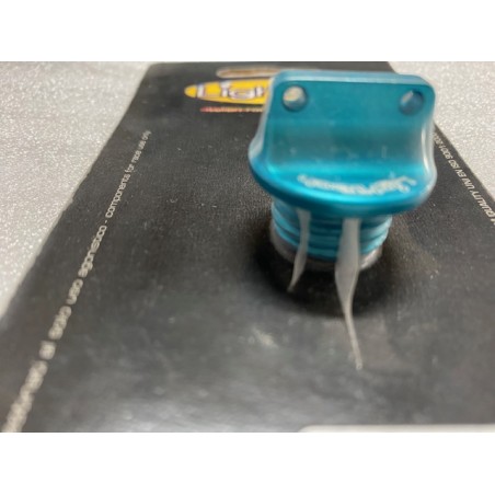 Tappo olio Lightech OILH celeste per Ducati Honda Kawasaki Triumph Yamaha