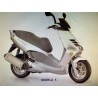 Corpo centrale coperchio tunnel originale Aprilia Leonardo 250, 99-01, AP8148084
