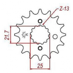 Pignone marca Sunstar per YAMAHA YZF-R7 750